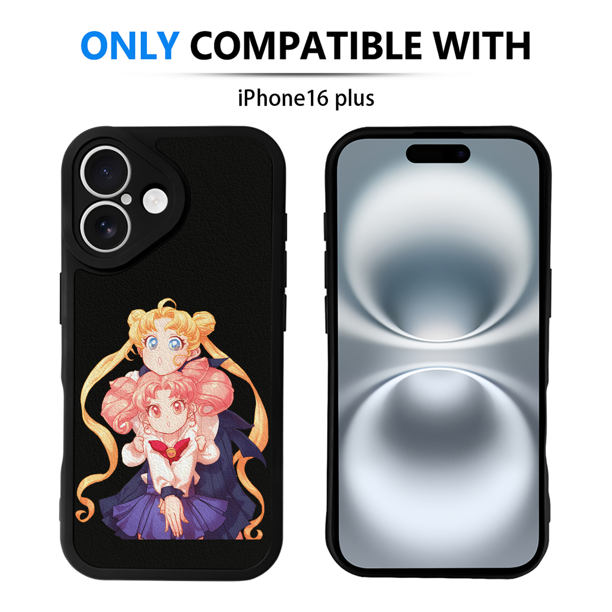 （画像用） 美少女戦士セーラームーン 愛野 美奈子 あいの みなこ Sailor Moon Aino Minako 【iPhone 16シリーズ対応】シリコンスマホケース（レザー調） 材質：シリコン